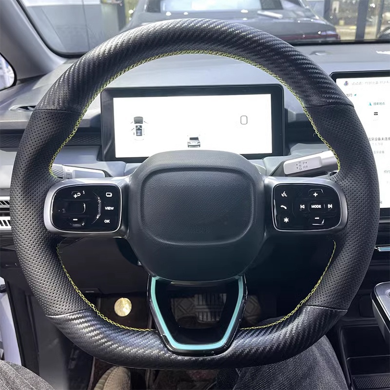 DIY Black Genuine Leather Carb - đánh giá và giá Fishing Boat Steering Wheel